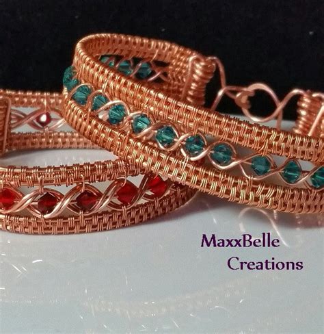 Tutorial Egyptian Wire Weave Bracelet Etsy Wire Jewelry Designs