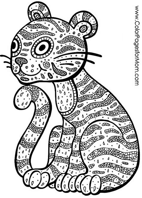 Animals 3 Advanced Coloring Page