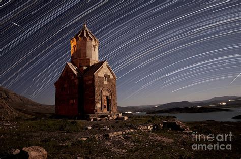 Star Trails Above Dzordza Church Iran Photograph By Amin Jamshidi
