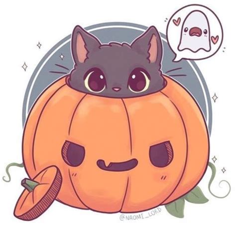 Halloween Cat Dessin Animaux Mignons Dessin Kawaii Animaux Dessins