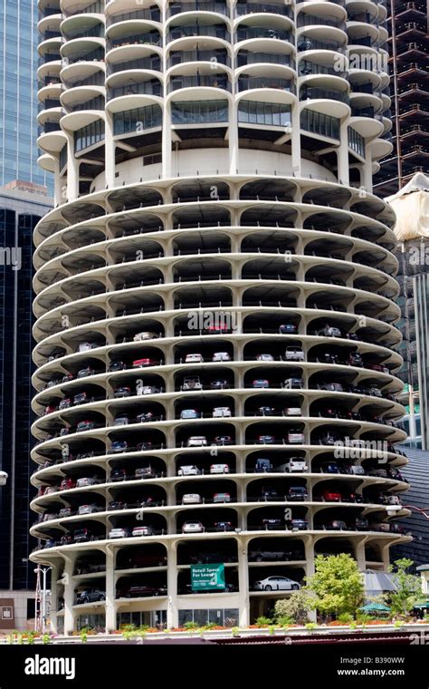 Chicago Illinois Marina City Parking Spaces Lower Levels Apartments