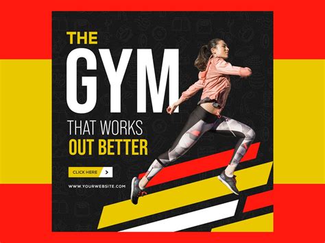 Fitness Gym Banner Gym Banner Gym Workouts Gym