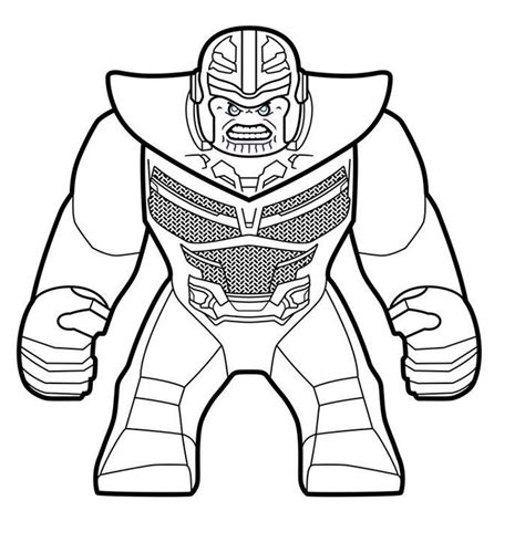 Lego Marvel Coloring Pages Thanos Marvel Coloring Superhero Coloring Pages Lego Coloring
