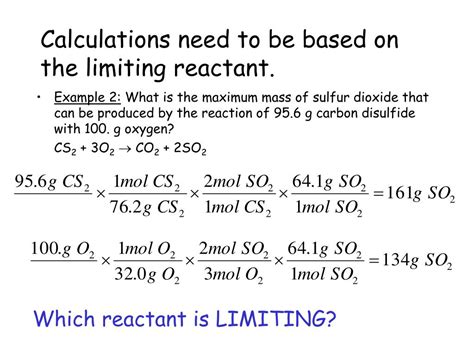 Ppt Limiting Reactants Reagents Powerpoint Presentation Free