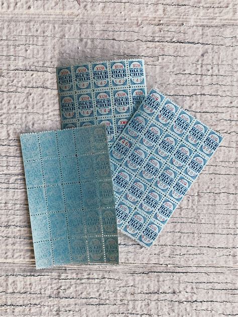 Vintage Blue Chip Savings Stamps Blue Chip Stamps Brand New Savings