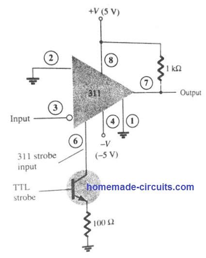 Comparator Circuits Using Ic 741 Ic 311 Ic 339 Homemade Circuit