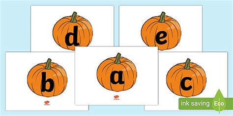 Free A Z Alphabet On Pumpkins Teacher Made Twinkl