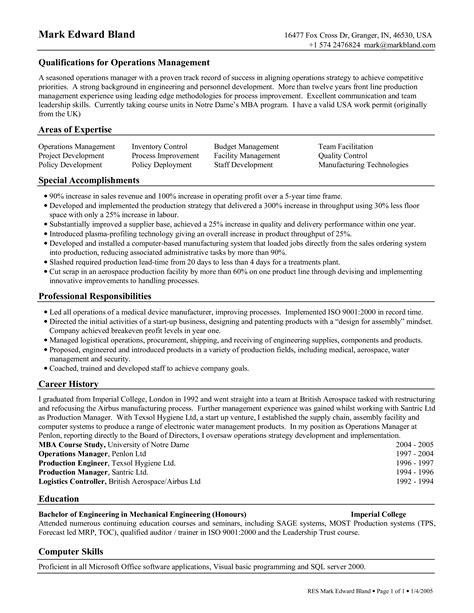 27 Production Supervisor Resume Format For Your Application