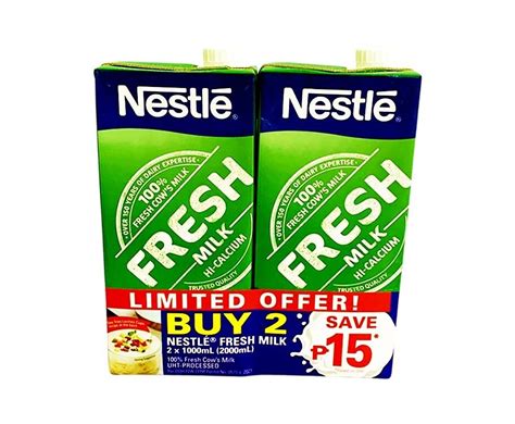 Nestlé Fresh Milk 2 Packs X 1000ml 2000l