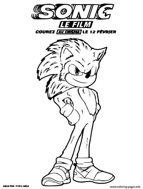 Art Sonic The Hedgehog Movie Coloring Pages - 118 unique images of the