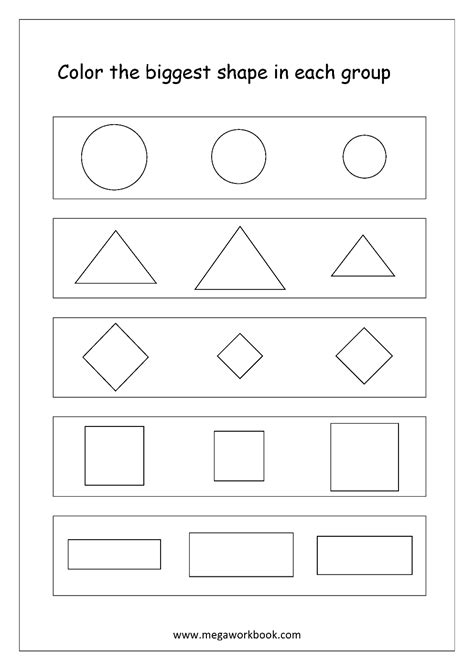 Big And Small Worksheets For Preschool Pdf Markoyxiana