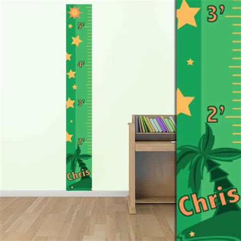 Palm Tree Growth Chart Growth Chart Stickers