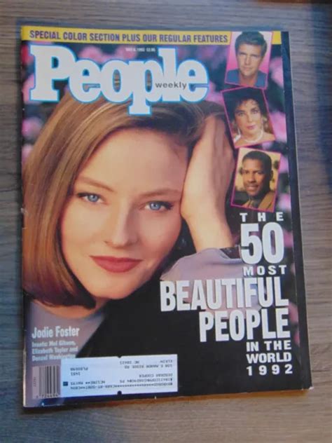 Vintage People Magazine May 4 1992 Jodie Foster 50 Most Beautiful