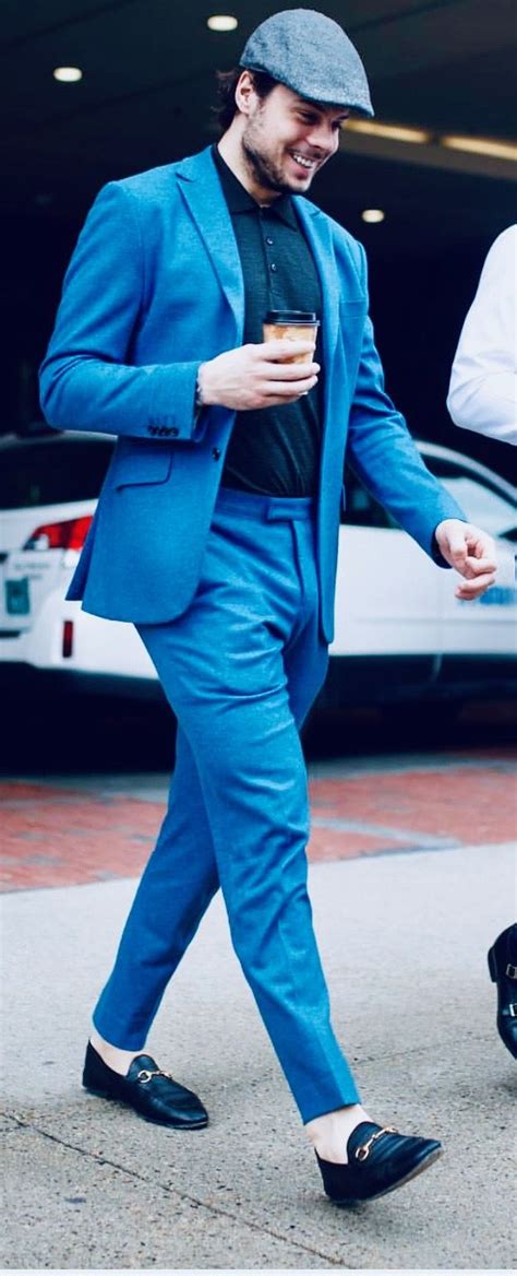 When matthews responded to questions, he spoke for a considerably long time. Auston Matthews 💙💙💙 | Mens clothing styles, Sharp dressed ...