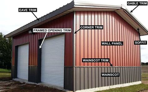 Metal Building Color Schemes Pole Barns Metal Garage Buildings