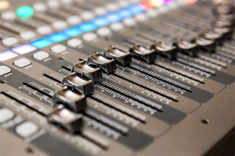 Recording Studio Equipment Professional Audio Mixing Console Stock