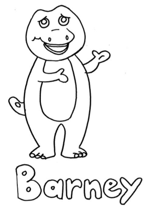 Barney And Friends Coloring Pages Kids Favorite Cartoon