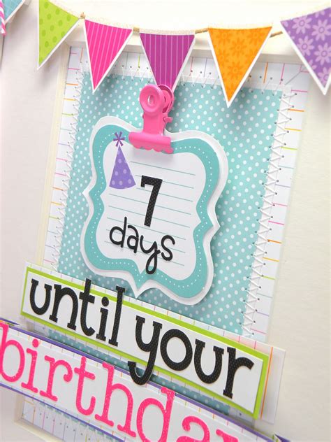 Doodlebug Design Inc Blog Framed Birthday Countdown By Stephanie