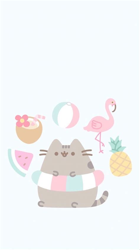 20 Cute Pastel Kawaii Pusheen Wallpapers