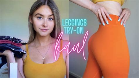 Asmr Workout Leggings Try On Haul Axesea Youtube