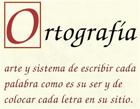 Español Gramática Ortografía Ortografía