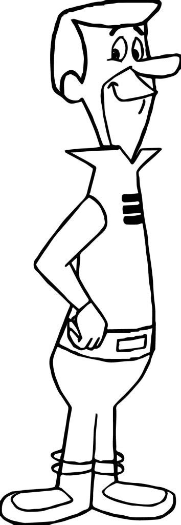 A George Jetson Coloring Page Wecoloringpage Com
