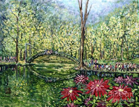 Mirror Bridge 1993 Painting By Komi Chen Fine Art America