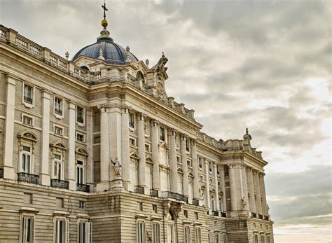 North Facade Of Royal Palace Madrid Spain Stock Photo Image Of