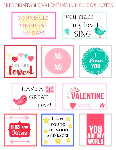 Valentines Day Lunch Box Notes Leah With Love Lunch Box Notes