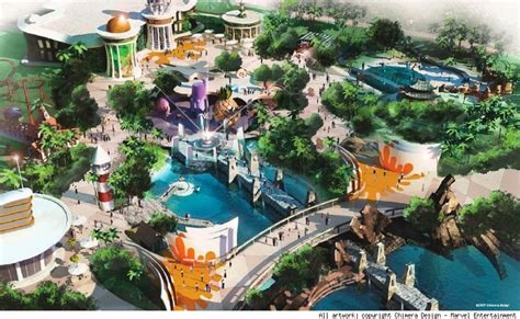 Amazing Concept Art For Marvels Dubai Superhero Theme Park Ybmw