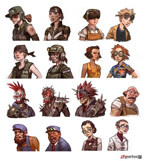 Borderlands 2 Character Faces