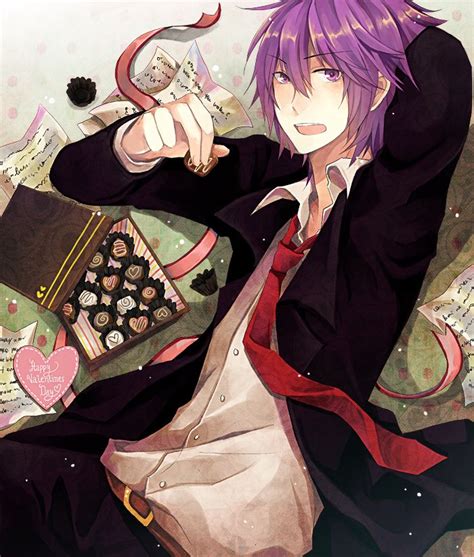 Sv On Deviantart Anime Purple Hair Anime Anime Guys