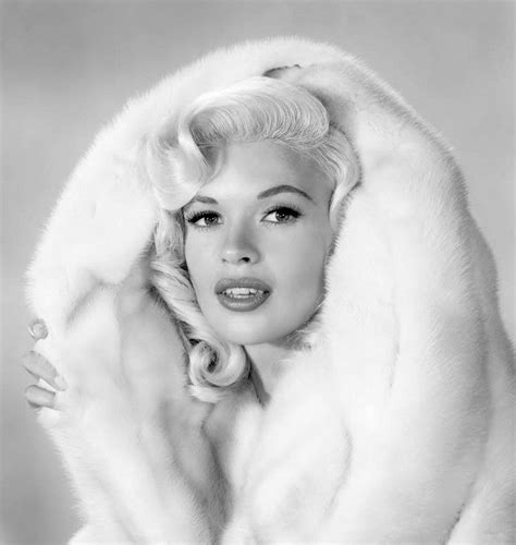 jayne mansfield in white mink fur is absolutely stunning jayne mansfield hollywood old