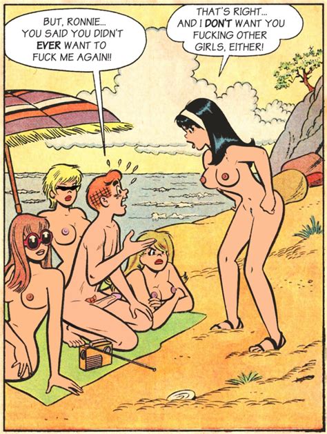 Rule 34 4girls Archie Andrews Archie Comics Beach Breasts Cactus34 Casual Female Human Male