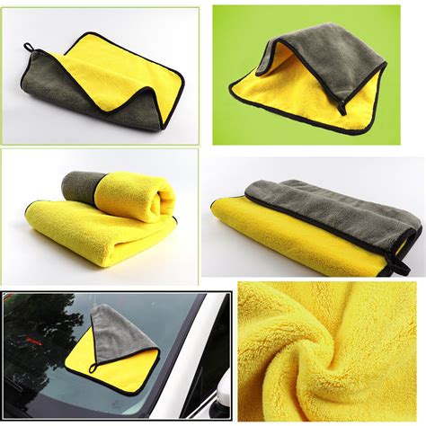 Car Suv Wash Microfiber Towel Auto Cleaning Drying Cloth Hemming Super