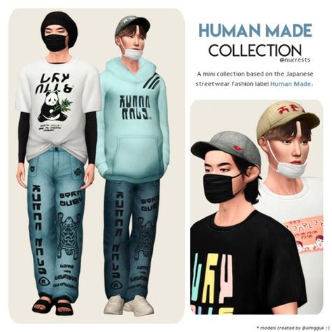 Human Made Collection By Nucrests Sims 4 Men Clothing Sims 4 Sims