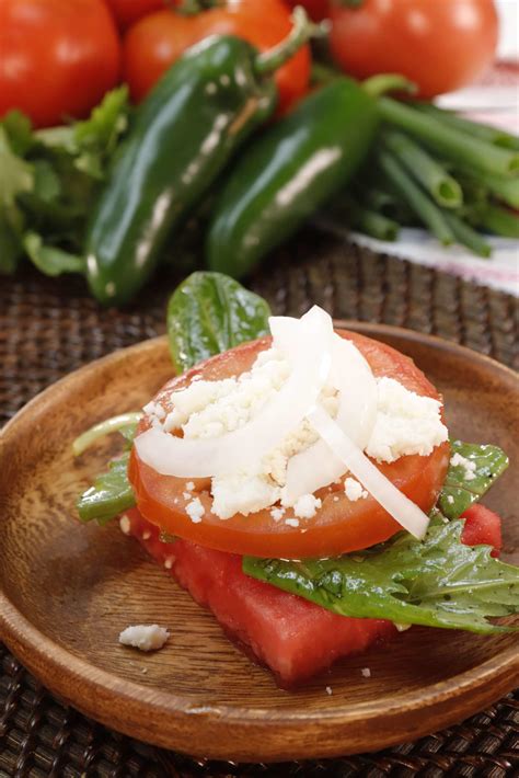 Watermelon Tomato Salad With Jalapeno Vinaigrette The Produce Moms