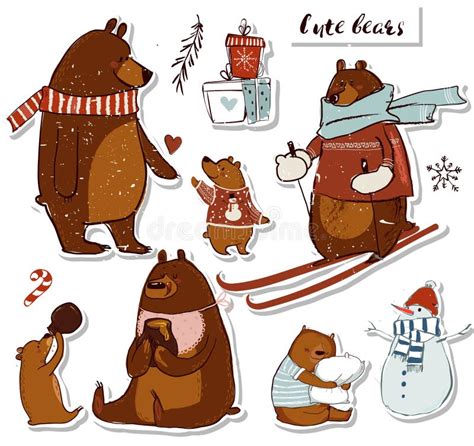 Cute Doodle Bears Stock Illustrations 1621 Cute Doodle Bears Stock