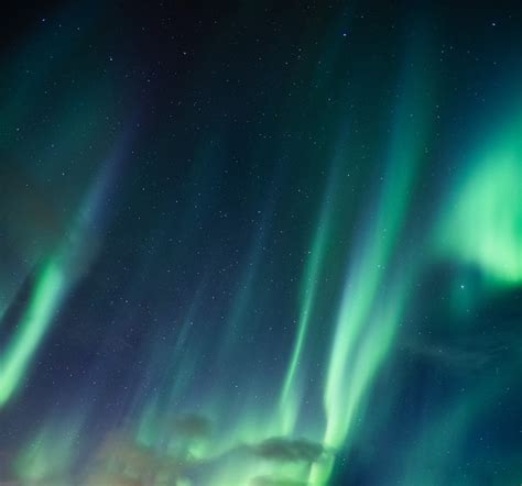 Premium Photo Green Aurora Borealis Northern Lights With Stars