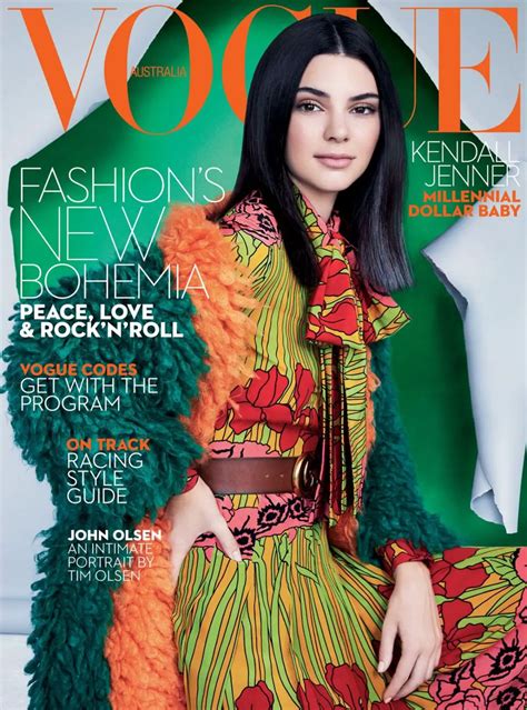 Kendall Jenner In Vogue Magazine Australia Octobre Issue Hawtcelebs
