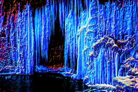 Blue Crystal Cave Painting By Bruce Nutting Pixels