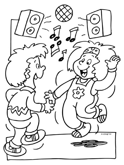 Kleurplaten Dansen Hiphop
