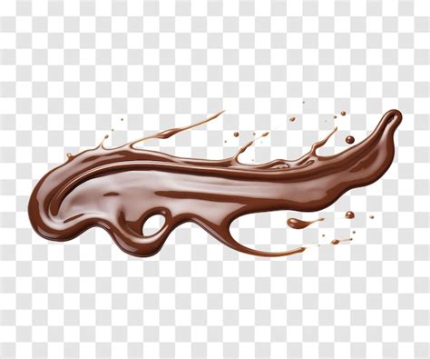 Premium PSD Chocolate Splashes Isolated On Transparent Background Png
