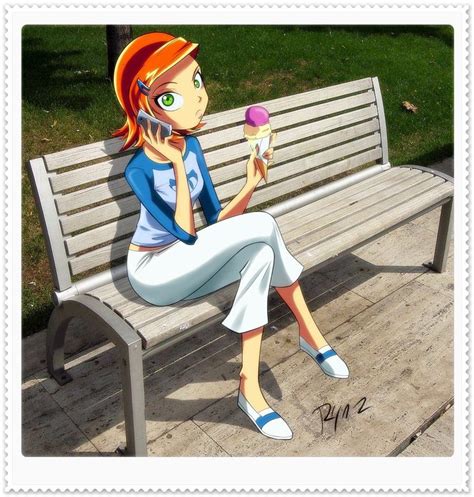 At Laziness By Erohd On Deviantart Ben And Gwen Gwen S Cartoon Cartoon Icons Anime