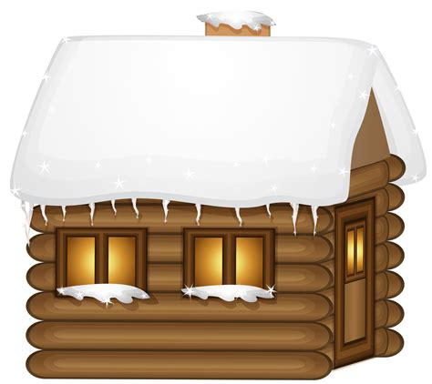 Winter Cabin Clipart