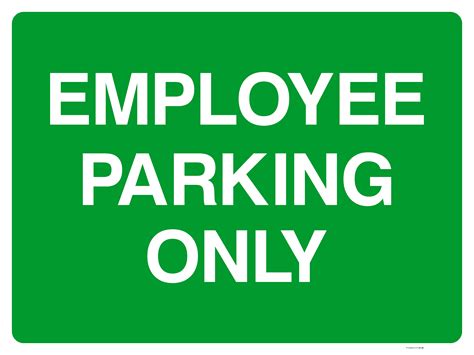 Employee Parking Only Sign Sign Solutions Parking Signs Shop Signs