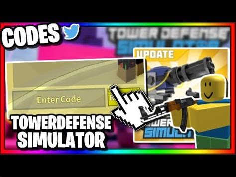 To redeem the code just click on the gear icon on bottom right then a screen will appear where you can enter the. "ALL TOWER DEFENSE SIMULATOR SENTRY UPDATE CODES 2019 ...