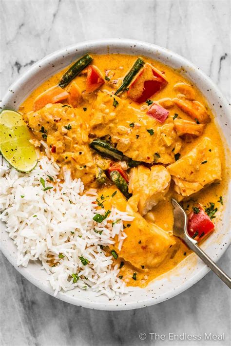 Thai Fish Curry Easy To Make The Endless Meal