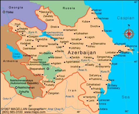 Azerbaijan On World Map Campus Map