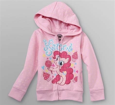 My Little Pony Pinkie Pie Jacket Toddler Girls Size 4t New Hooded Zip